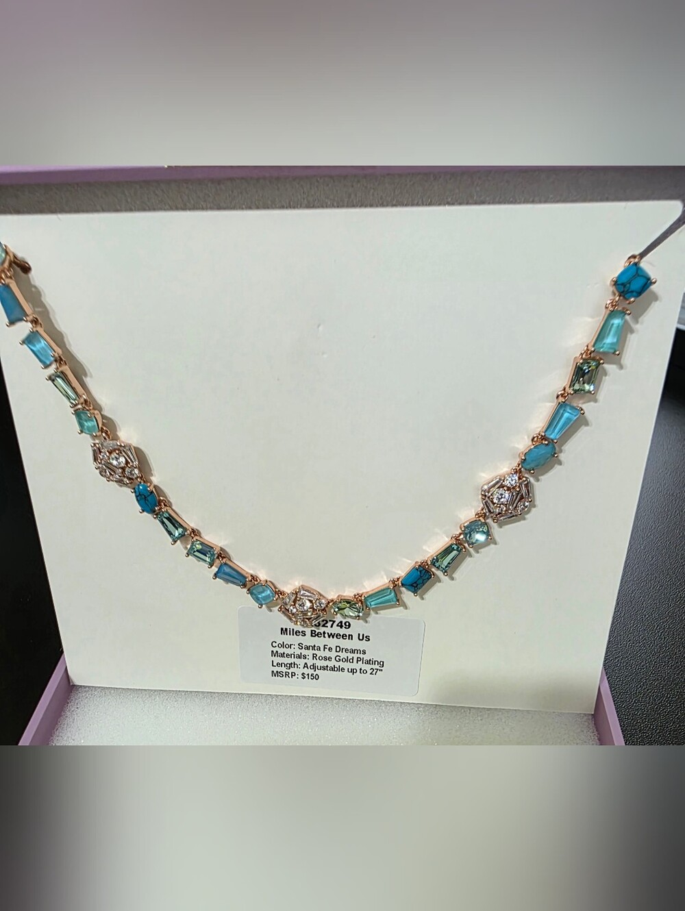 "Santa Fe Dreams" Rose Gold Plated Jewel Candy Necklace